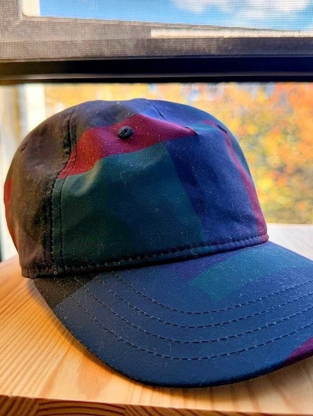 Carhartt Work in Progress Muller Color Block Baseball Cap Blue & Red Like New